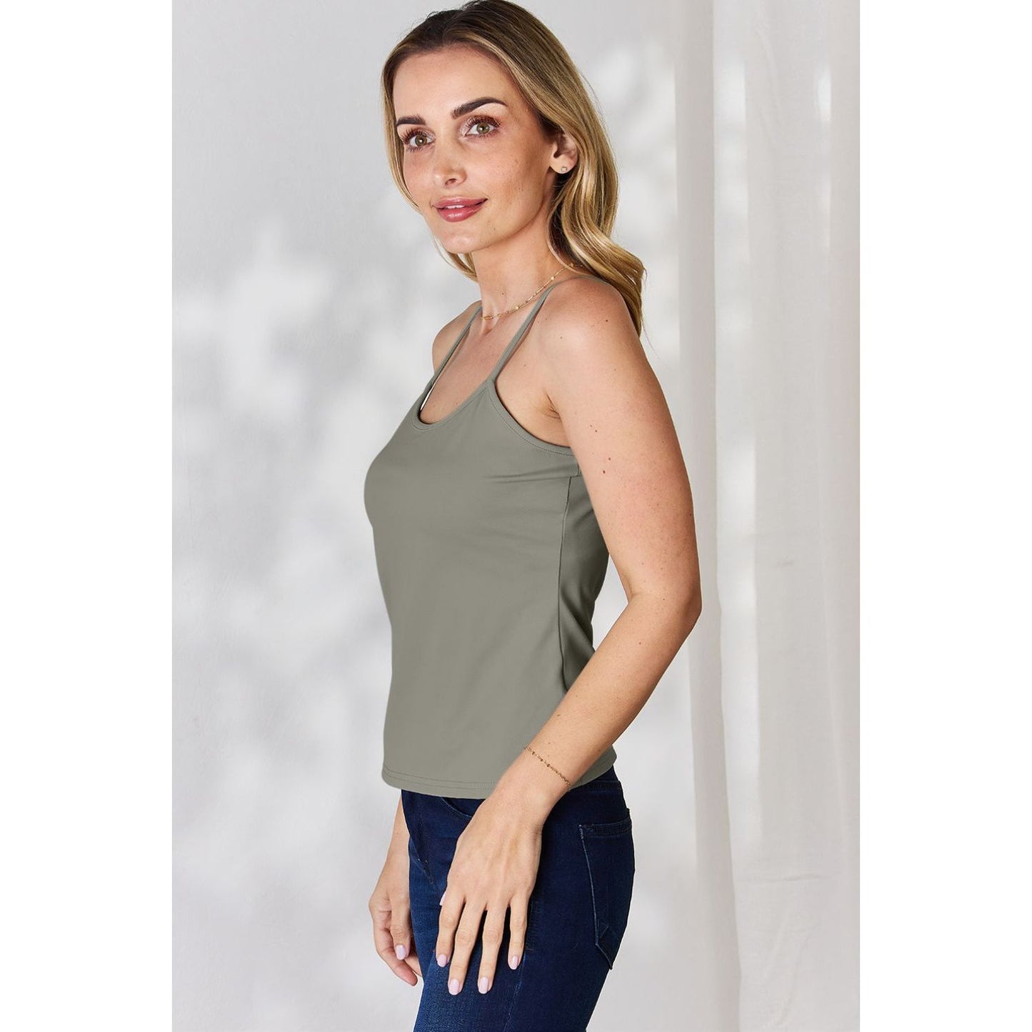 Basic Bae Full Size Round Neck Slim Cami