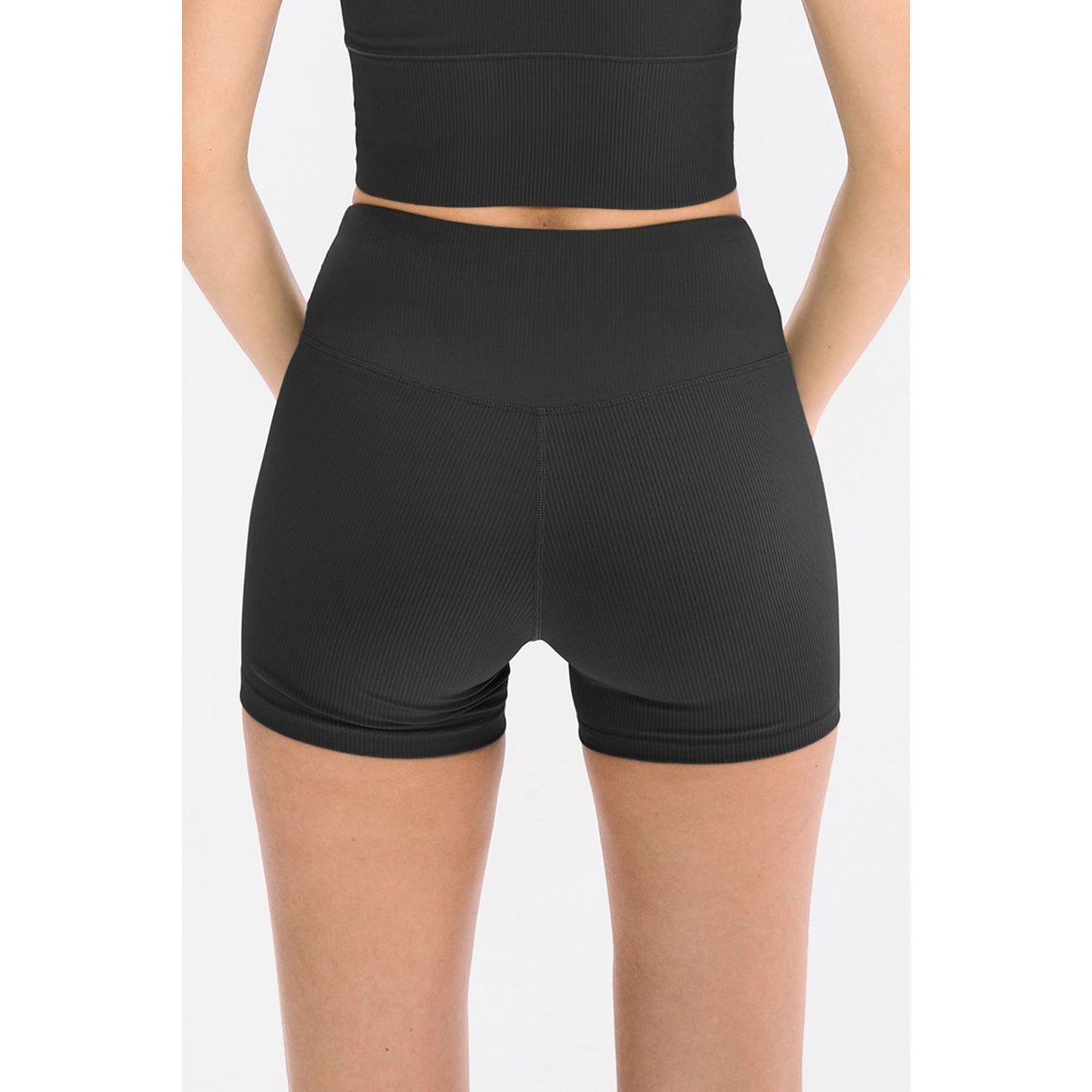 Slim Fit Wide Waistband Sports Shorts