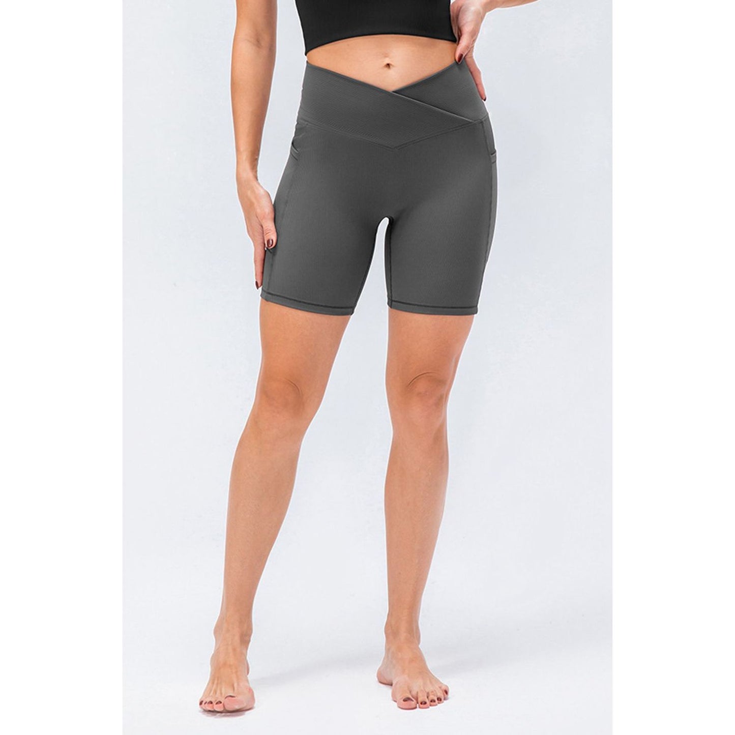 Slim Fit V-Waistband Sports Shorts