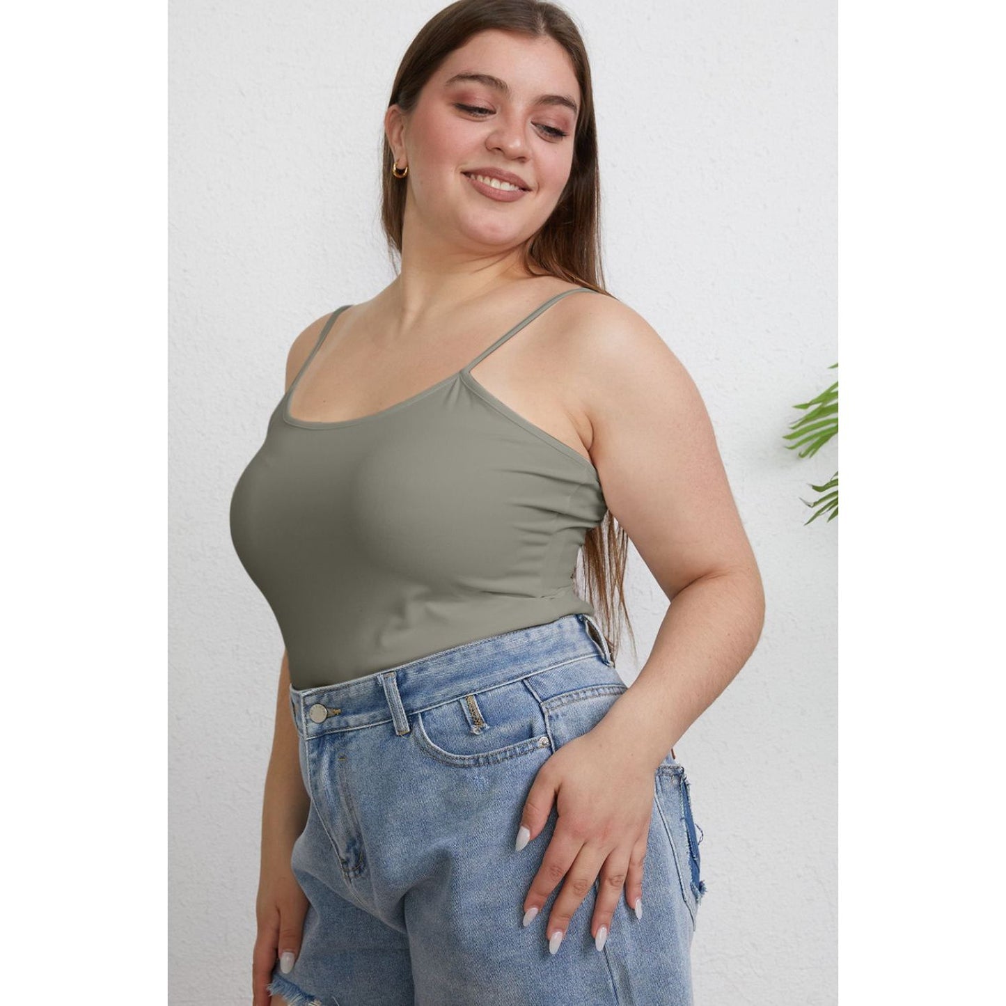 Basic Bae Full Size Round Neck Slim Cami