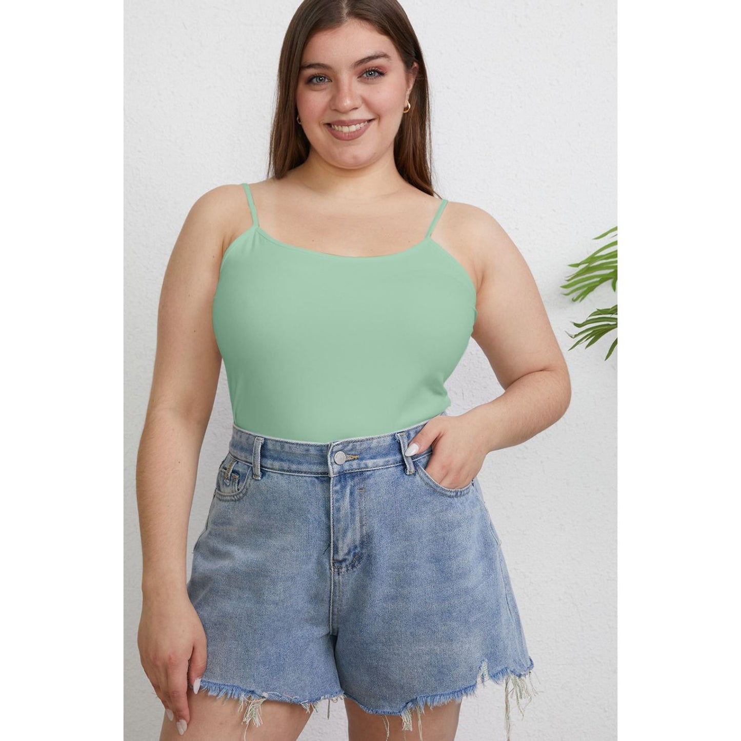 Basic Bae Full Size Round Neck Slim Cami