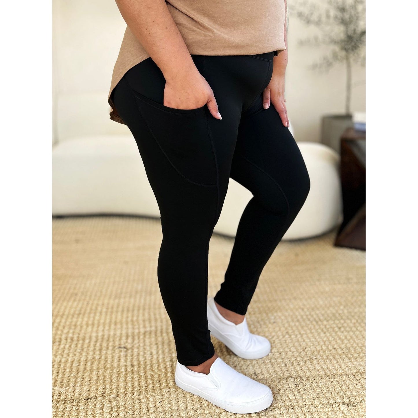 Wide Waistband Sports Leggings