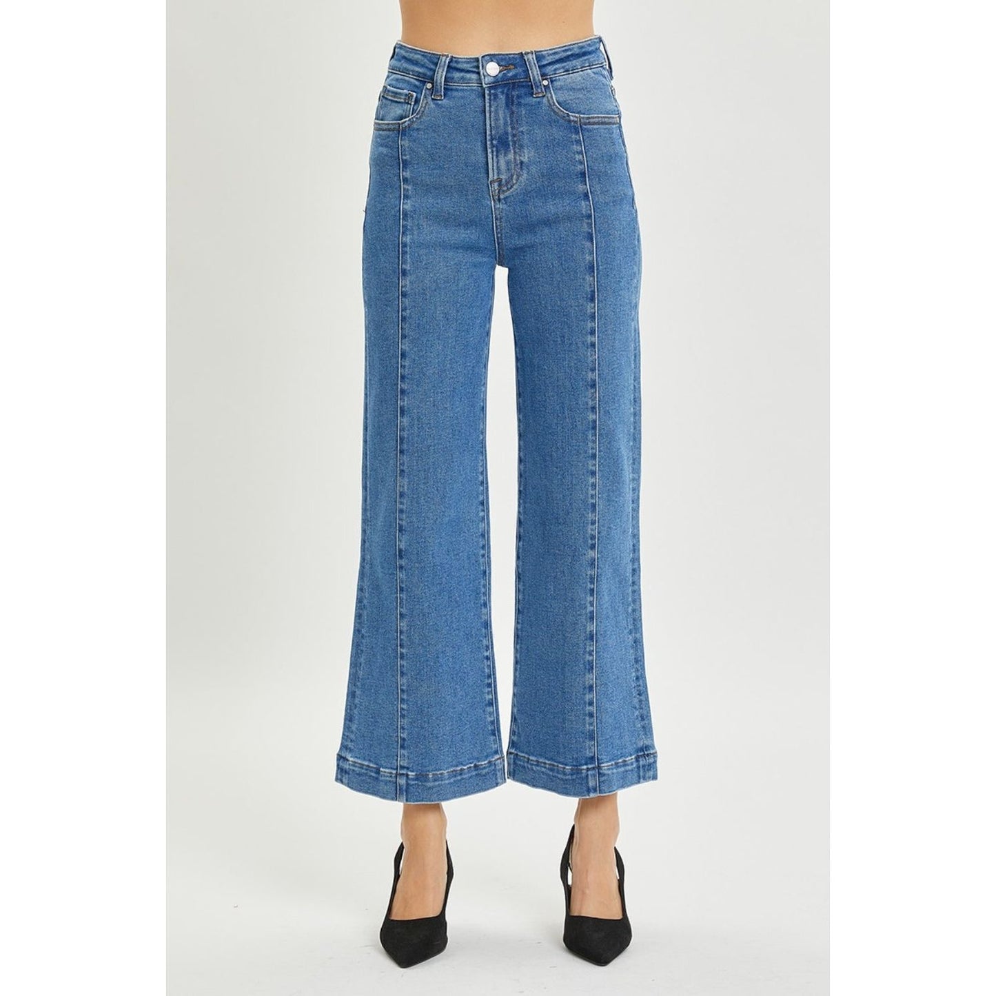 RISEN Full Size High Rise Wide Leg Jeans