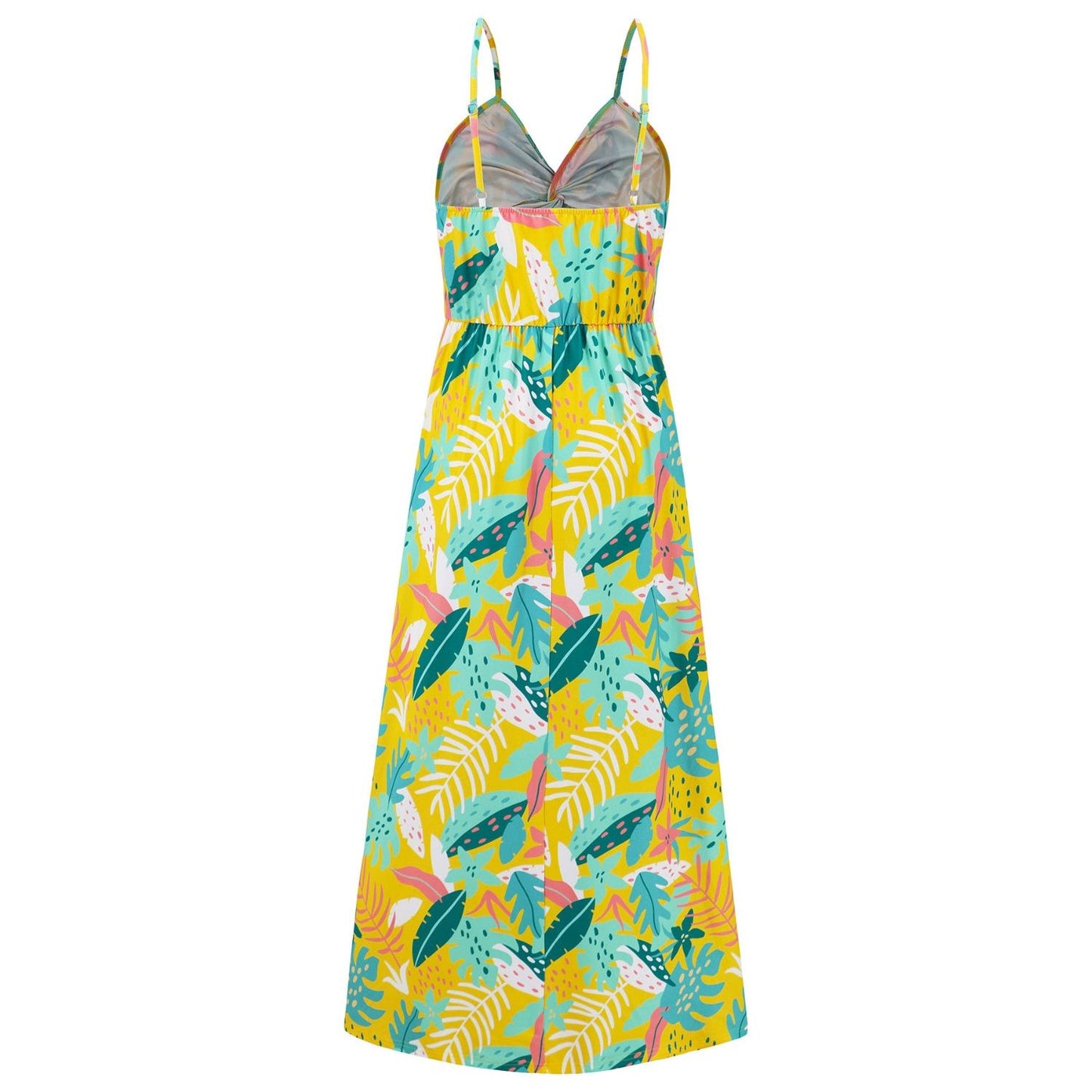 Twisted Printed V-Neck Cami Dress