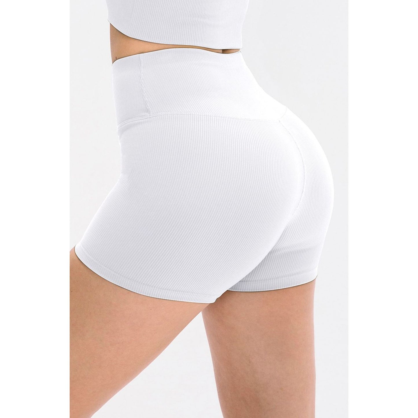 Slim Fit Wide Waistband Sports Shorts