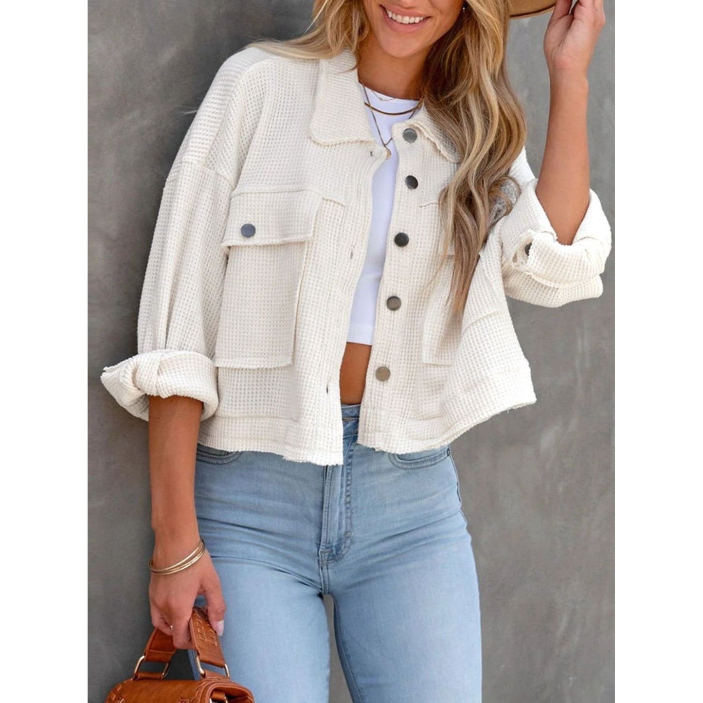 Button Up Long Sleeve Jacket