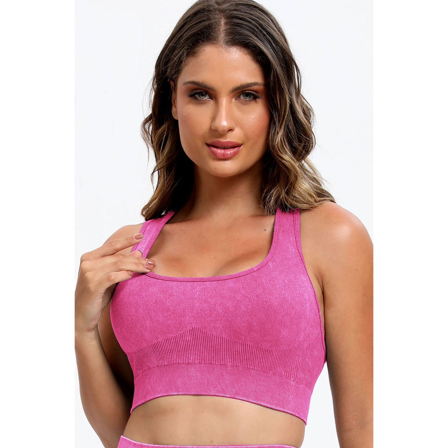 Scoop Neck Wide Strap Top and Shorts Active Set