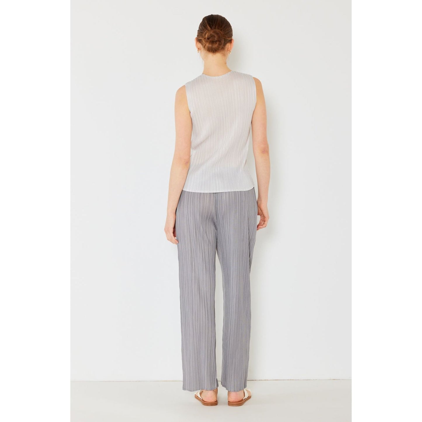 Marina West Swim Pleated Elastic-Waist Straight Pants