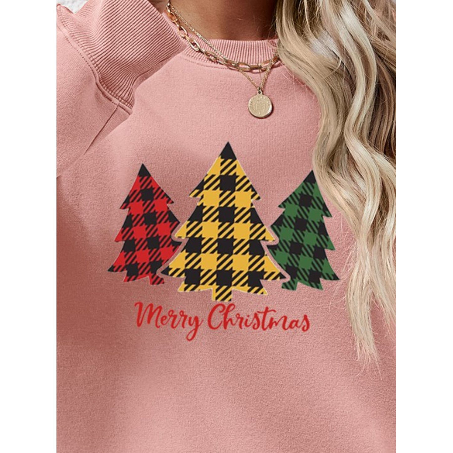 MERRY CHRISTMAS Dropped Shoulder Sweatshirt