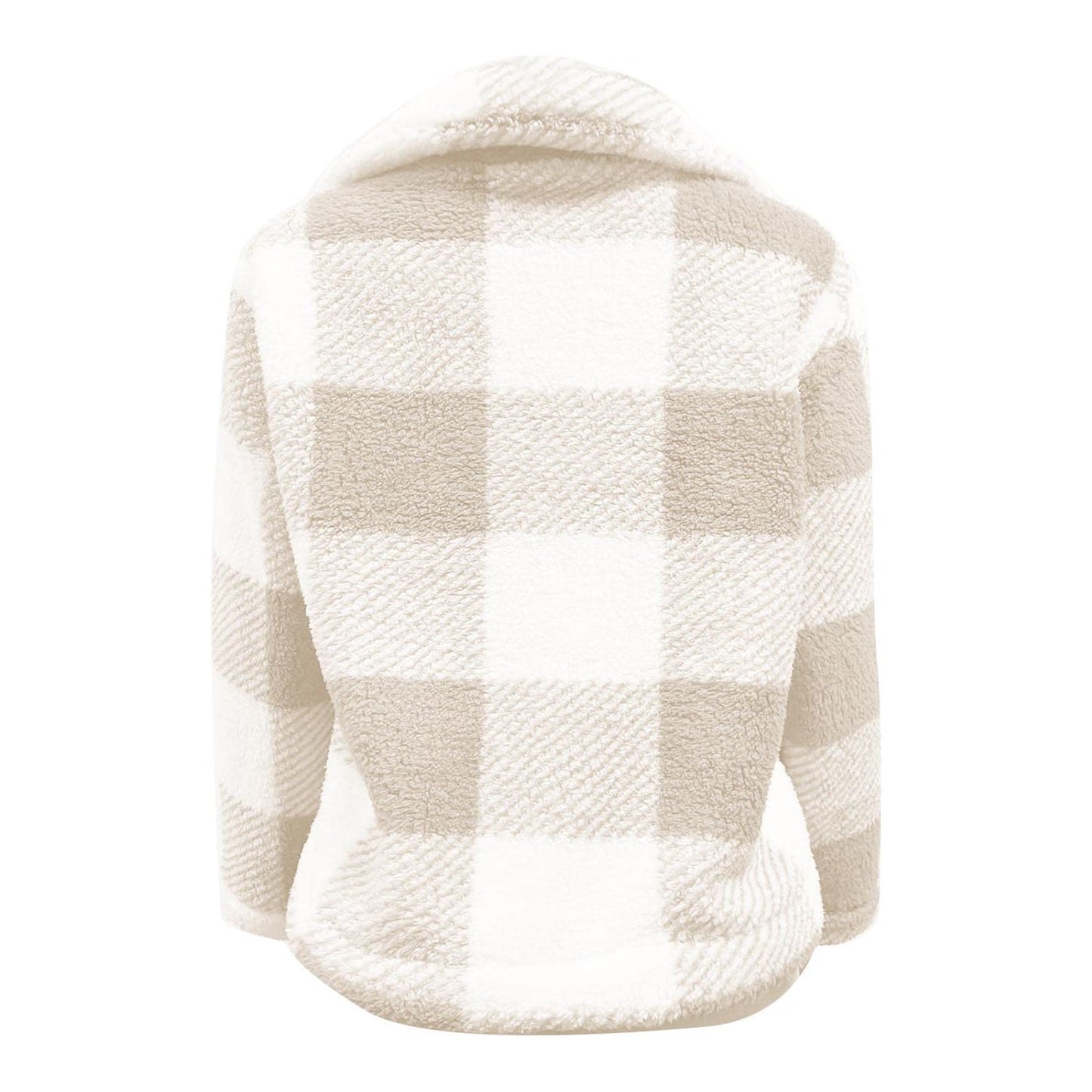 Full Size Plaid Zip Up Long Sleeve Jacket