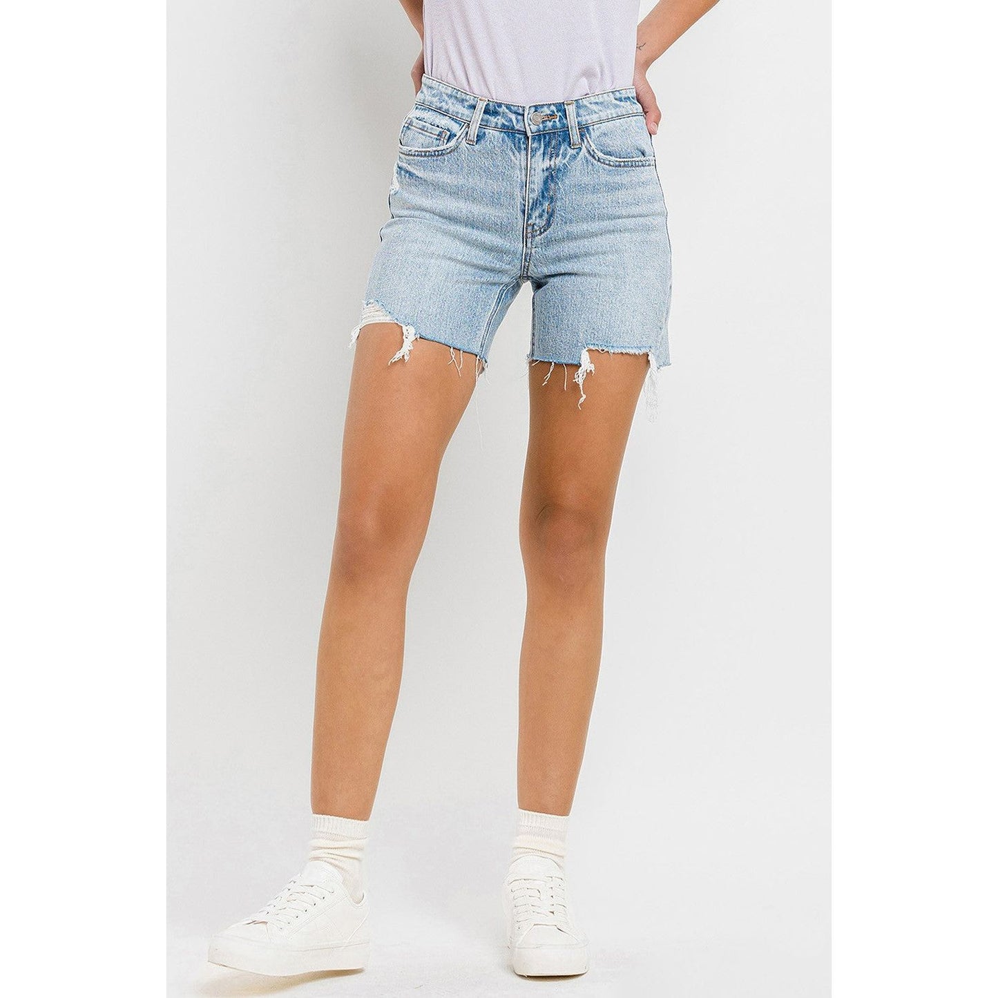 Vervet by Flying Monkey High Rise Denim Shorts