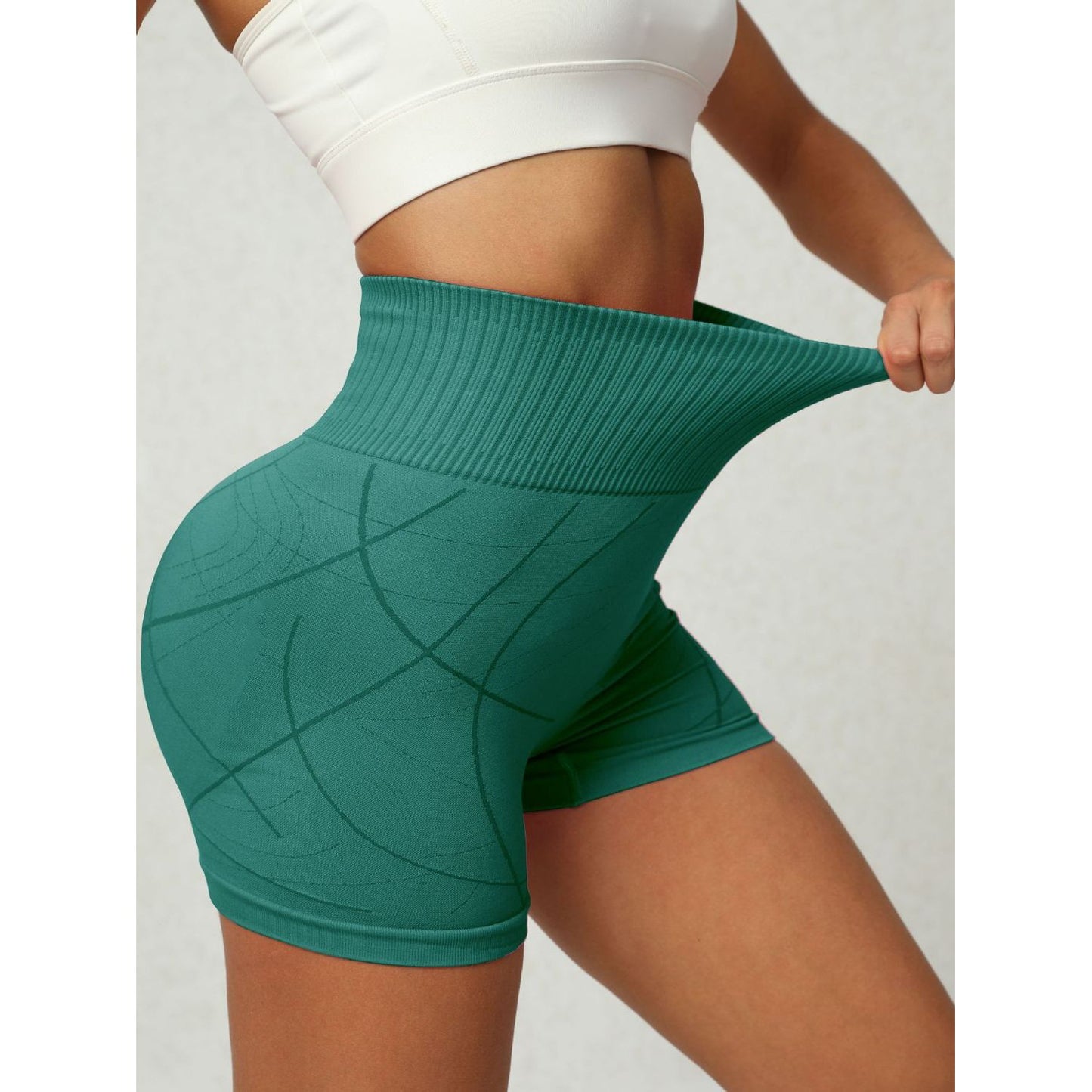 High Waist Active Shorts