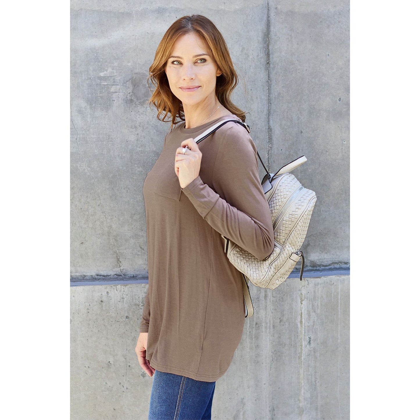 Basic Bae Full Size Round Neck Long Sleeve Top