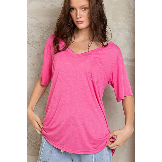 POL V-Neck Short Sleeve T-Shirt