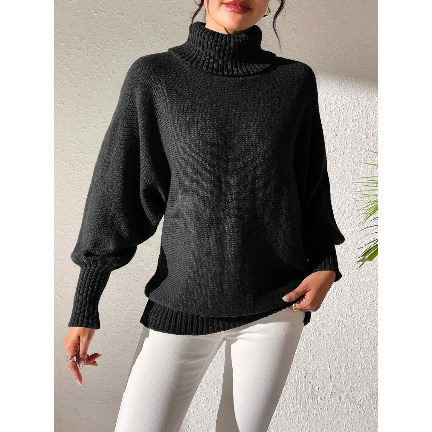 Turtleneck Long Sleeve Sweater