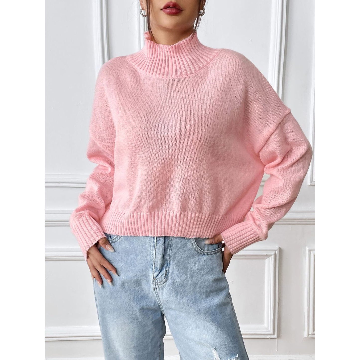 Turtleneck Long Sleeve Sweater