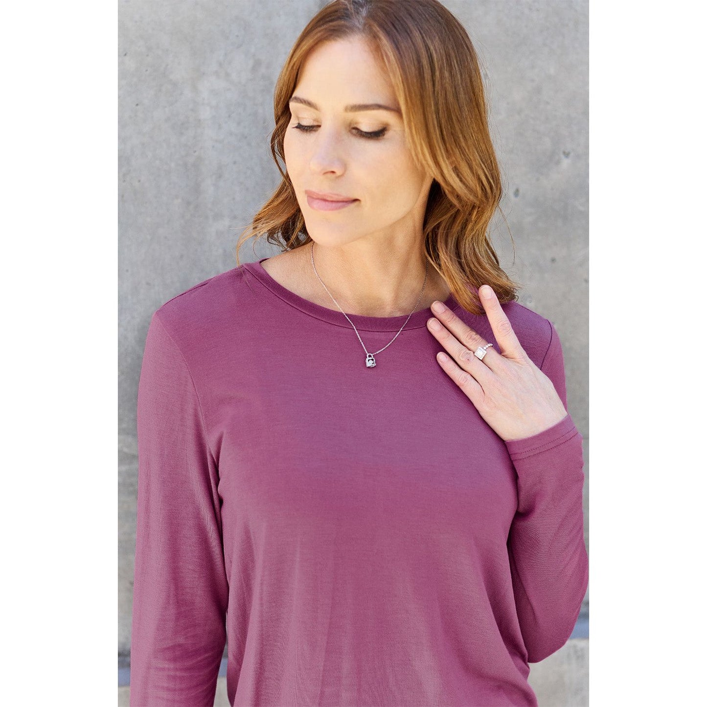 Basic Bae Full Size Round Neck Long Sleeve Top