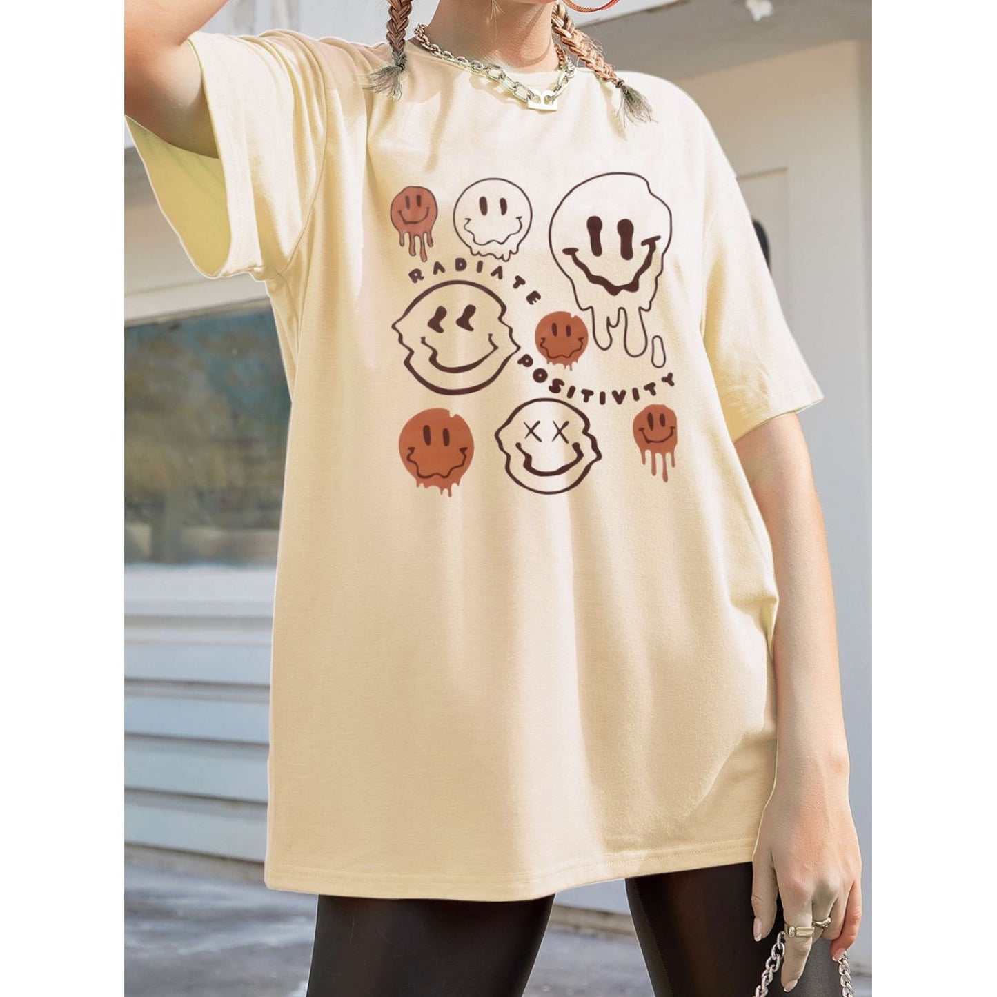 Graphic Round Neck Half Sleeve T-Shirt
