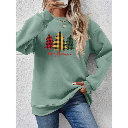 MERRY CHRISTMAS Dropped Shoulder Sweatshirt