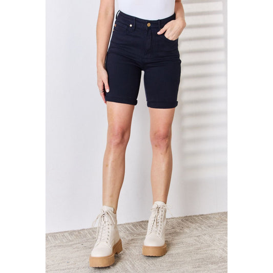 Judy Blue Full Size High Waist Tummy Control Bermuda Shorts