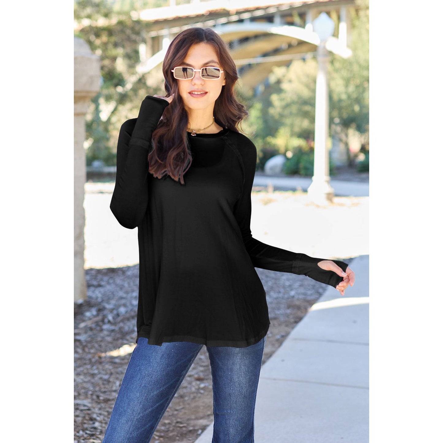 Basic Bae Full Size Round Neck Long Sleeve T-Shirt