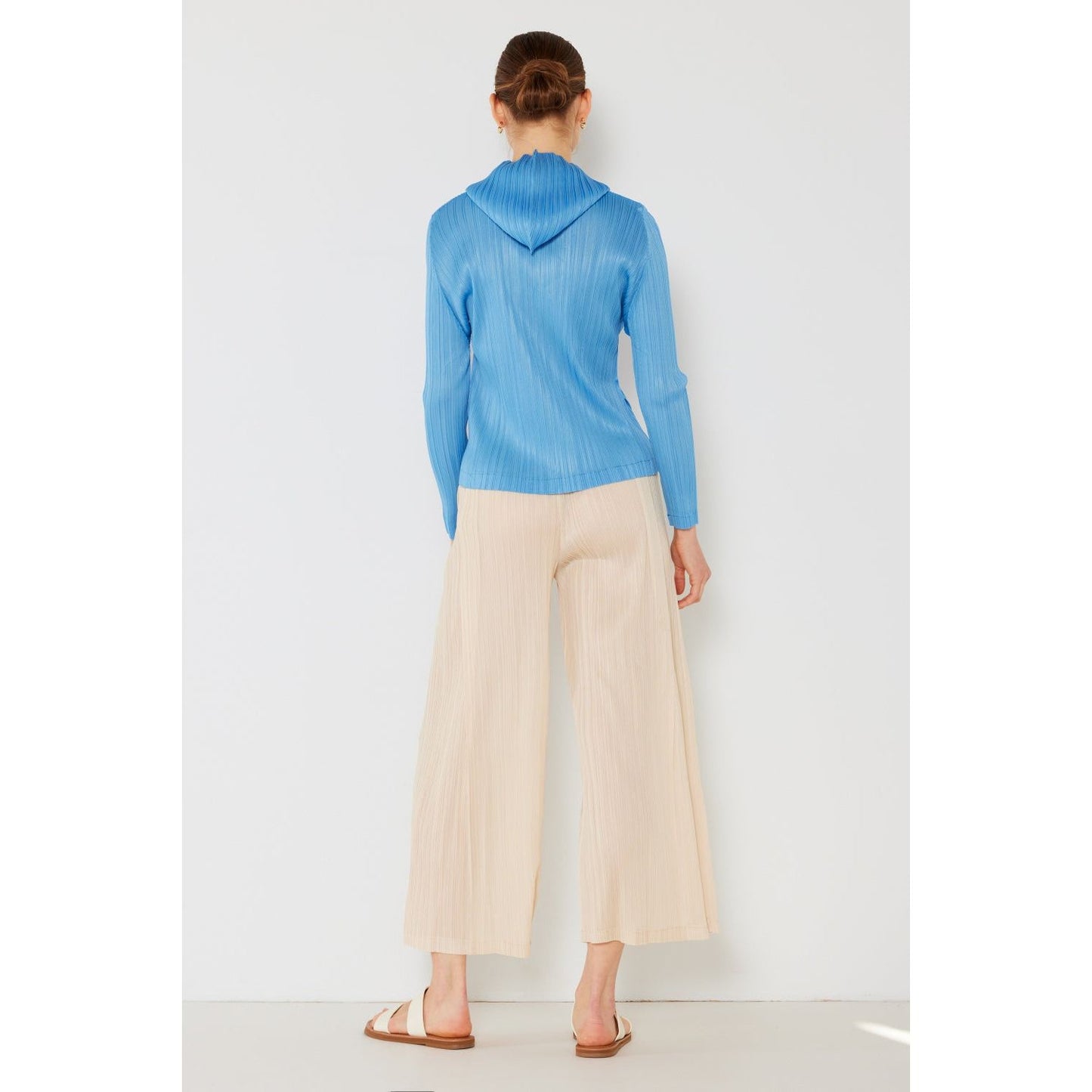 Marina West Swim Pleated Wide-Leg Pants with Side Pleat Detail