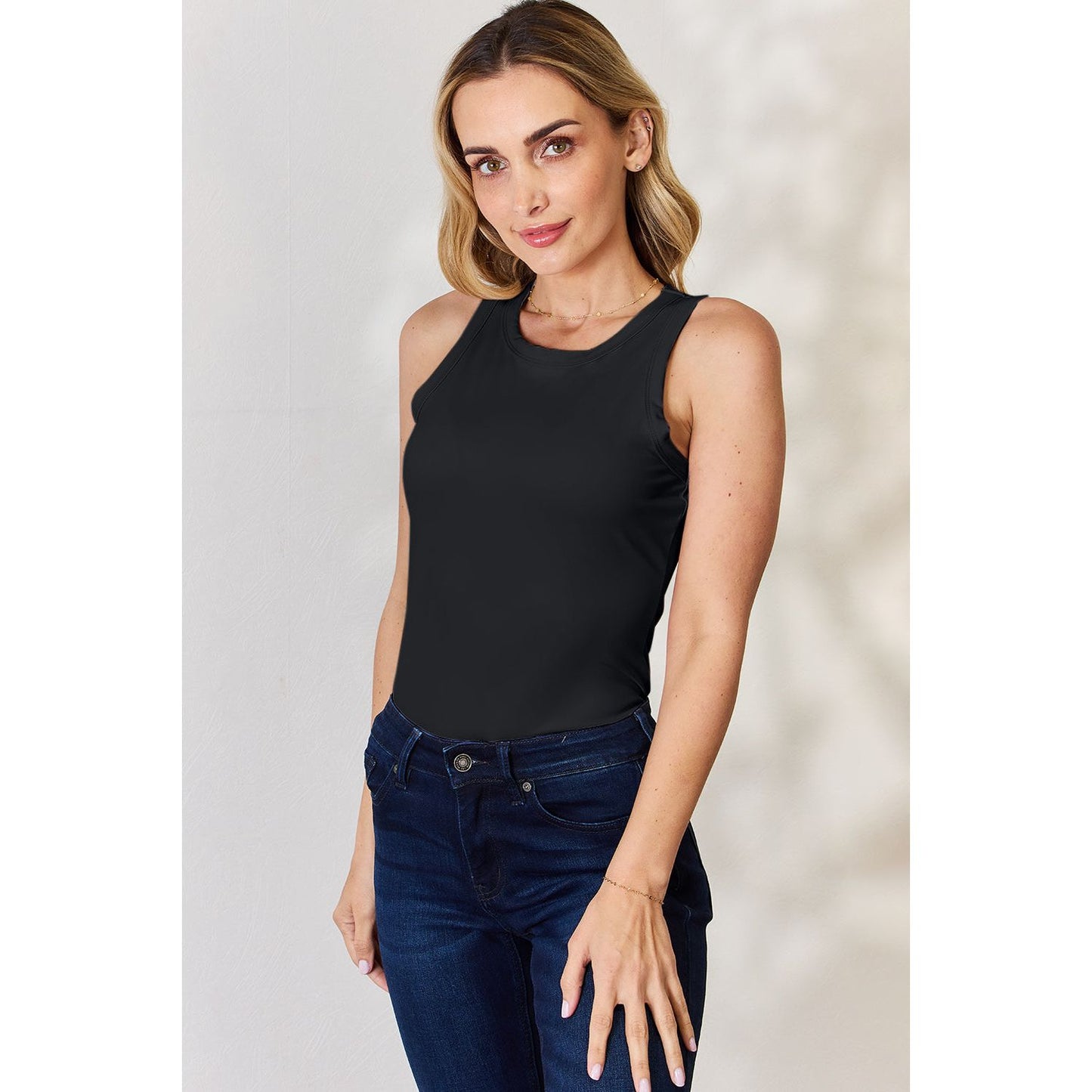 Basic Bae Full Size Round Neck Slim Tank