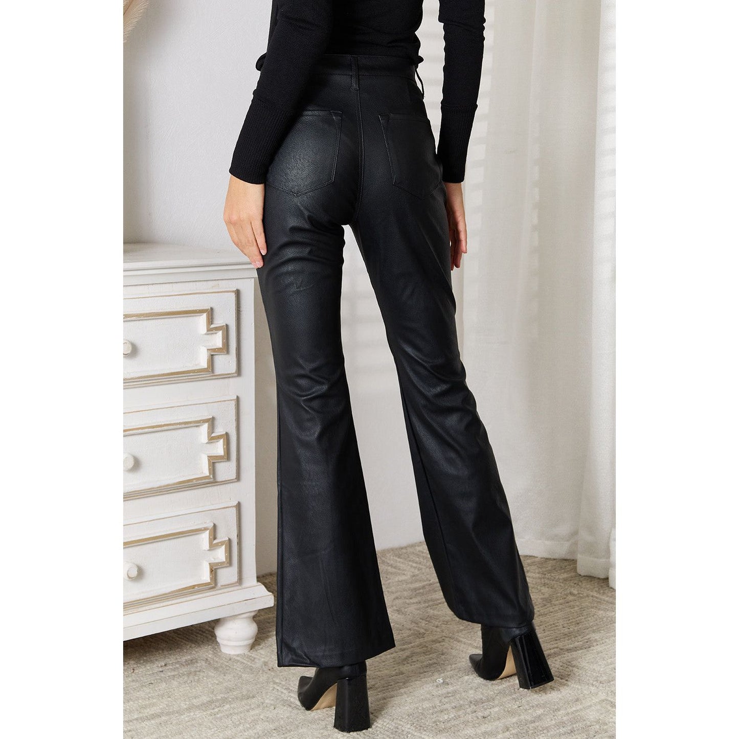 Kancan Slit Flare Leg Pants