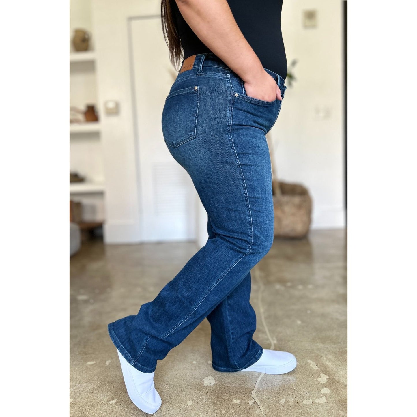 Judy Blue Full Size Tummy Control Straight Jeans