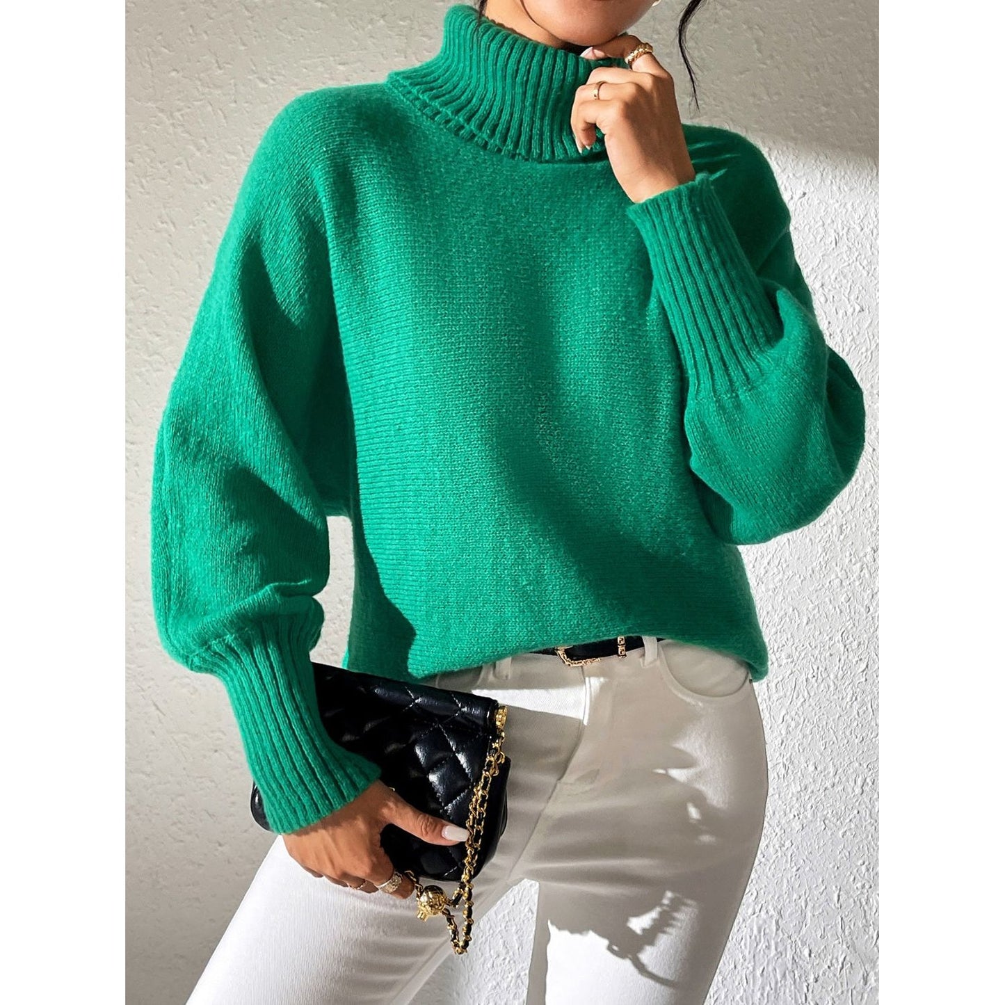 Turtleneck Long Sleeve Sweater