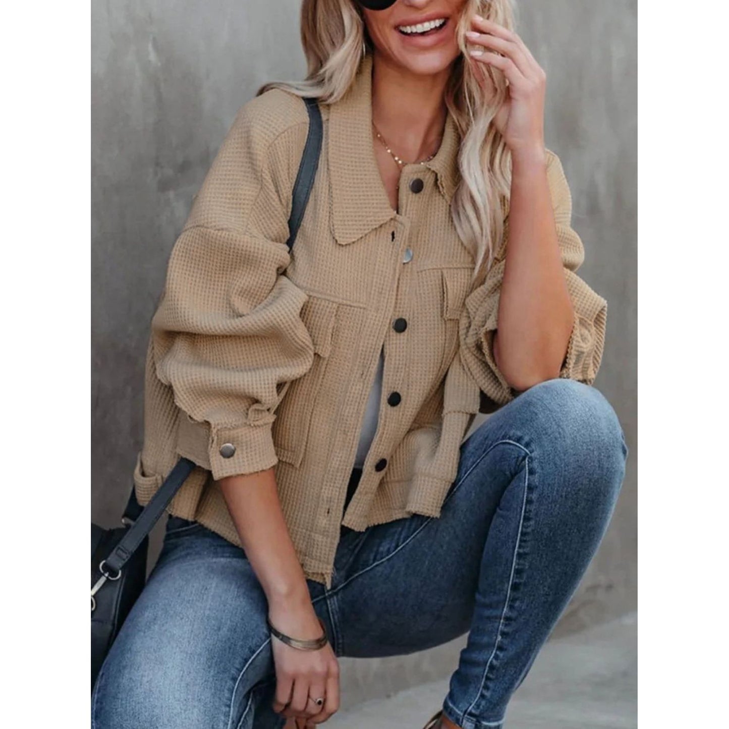 Button Up Long Sleeve Jacket