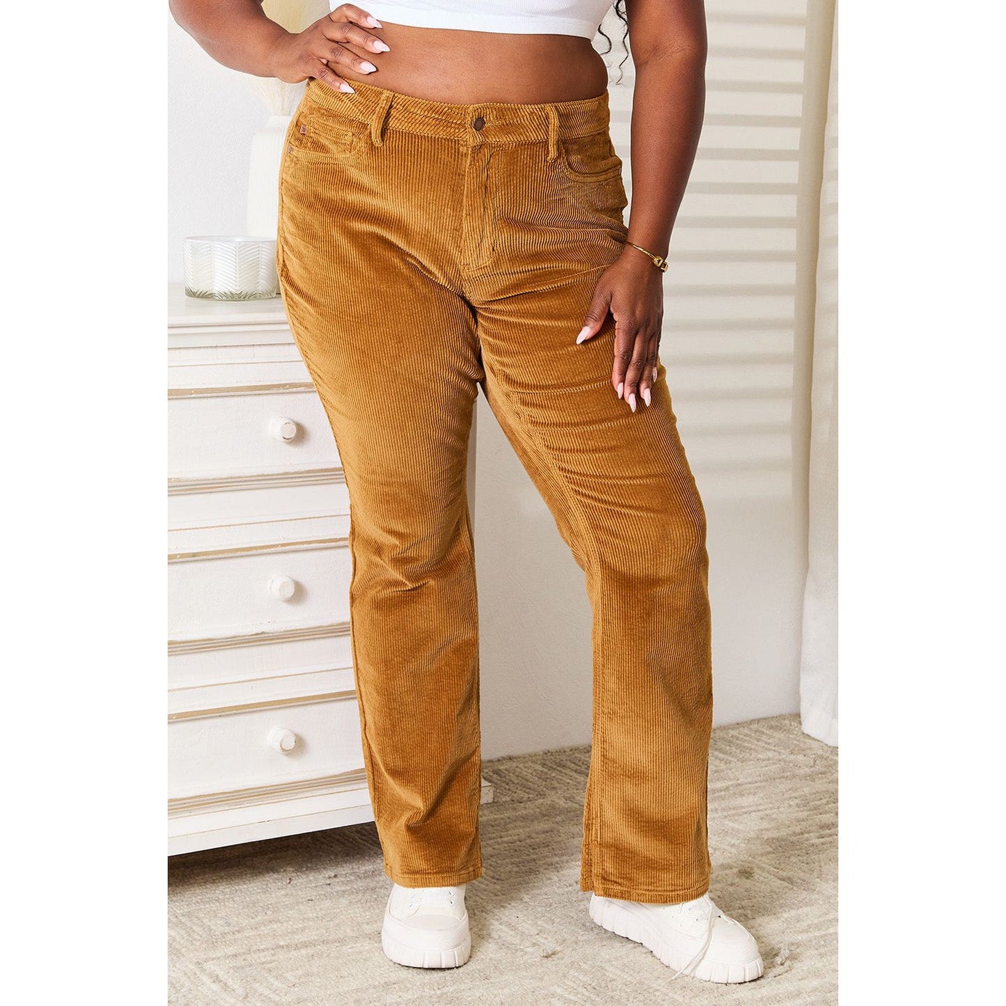 Judy Blue Full Size Mid Rise Corduroy Pants