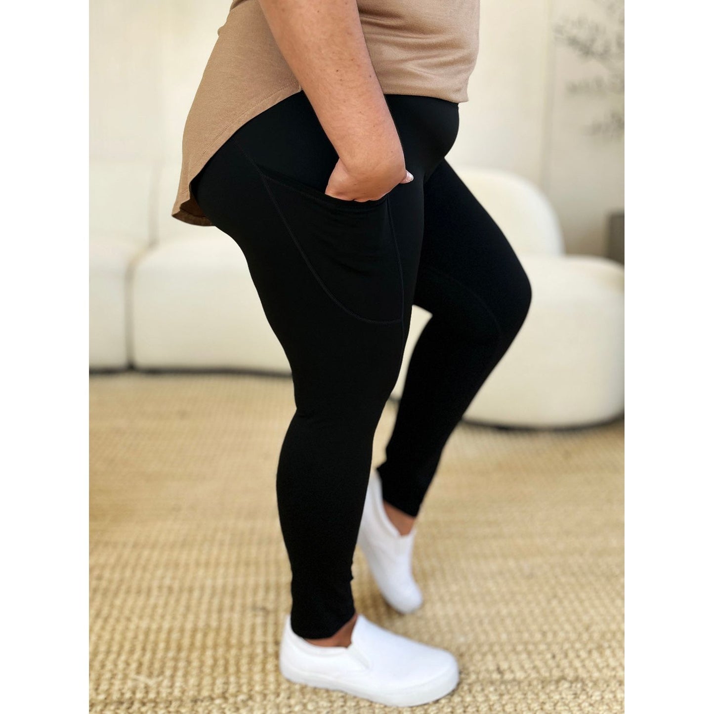 Wide Waistband Sports Leggings