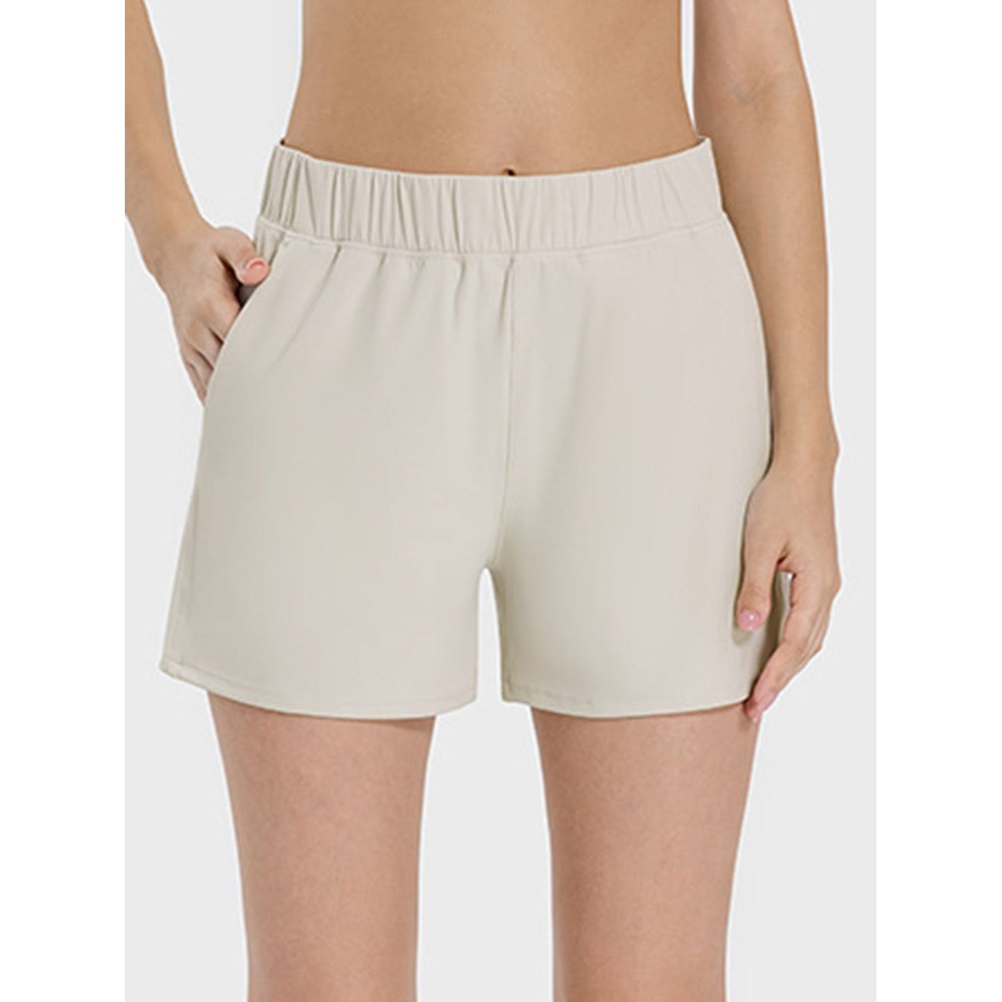 Elastic Waist Active Shorts