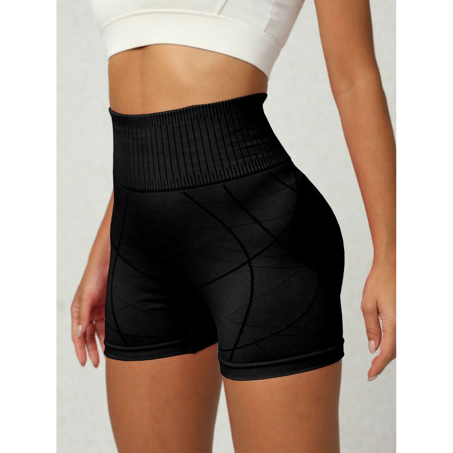 High Waist Active Shorts