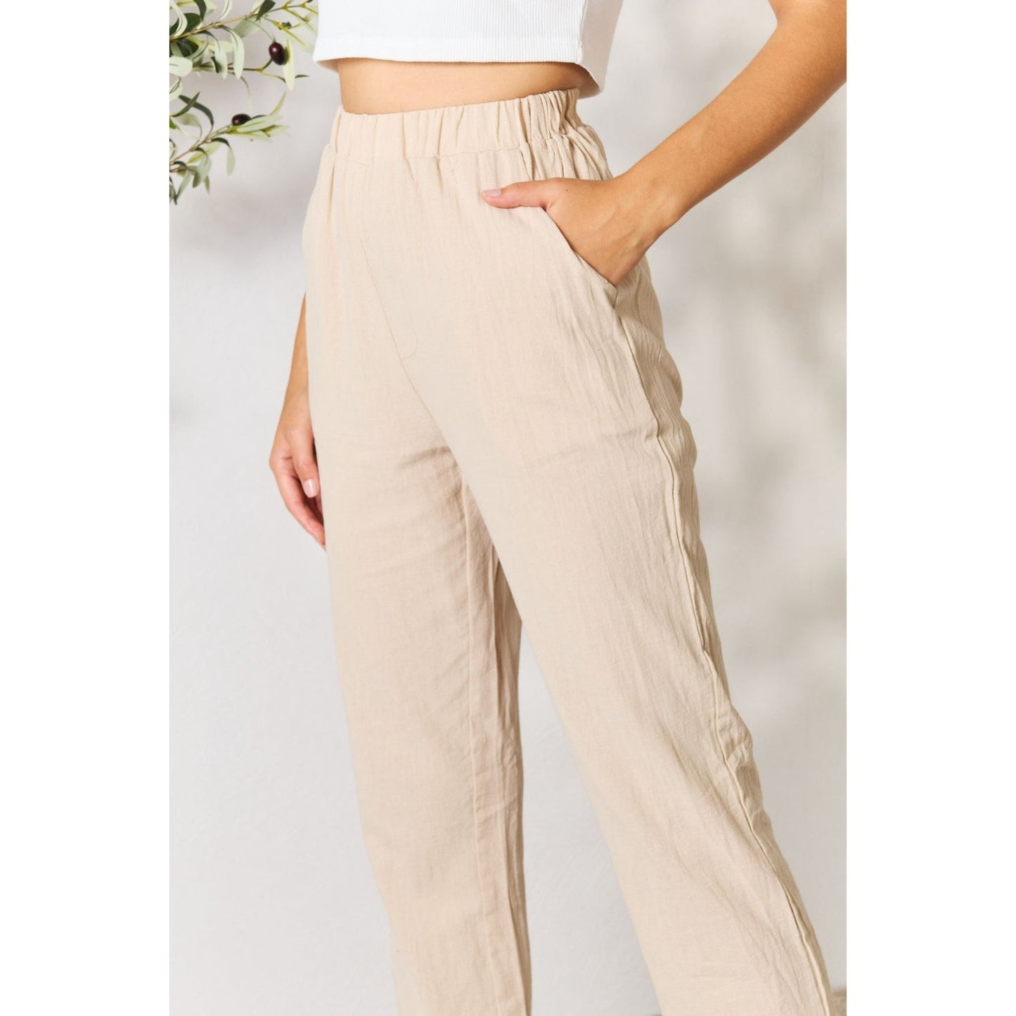 Pull-On Pants with Pockets