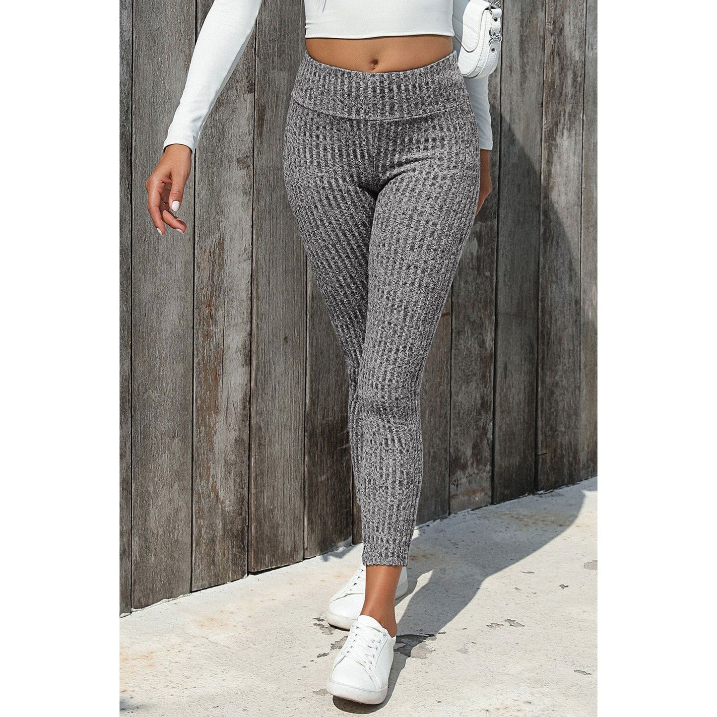 Ribbed High Waist Leggings