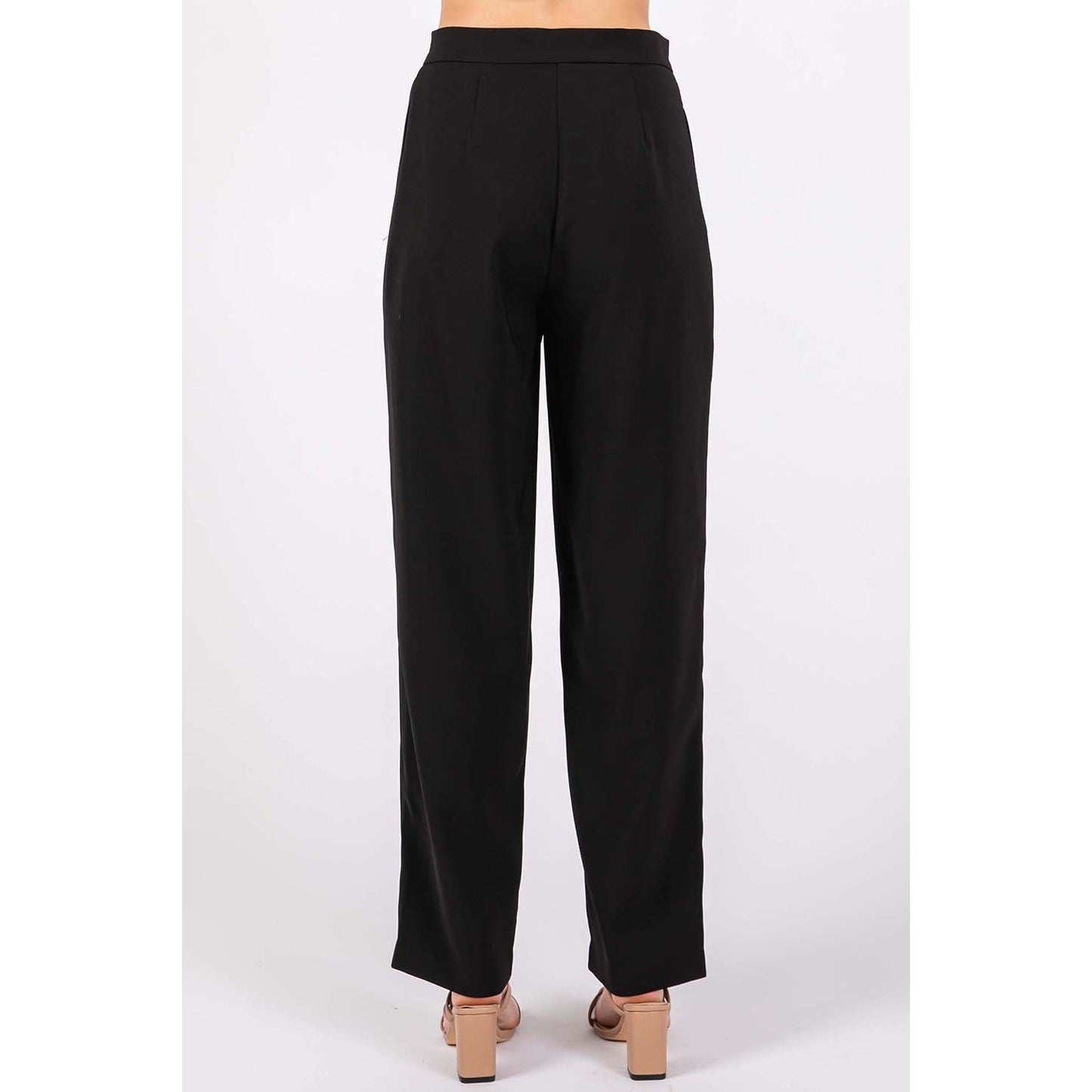 GeeGee High-Waisted Pleated Pants