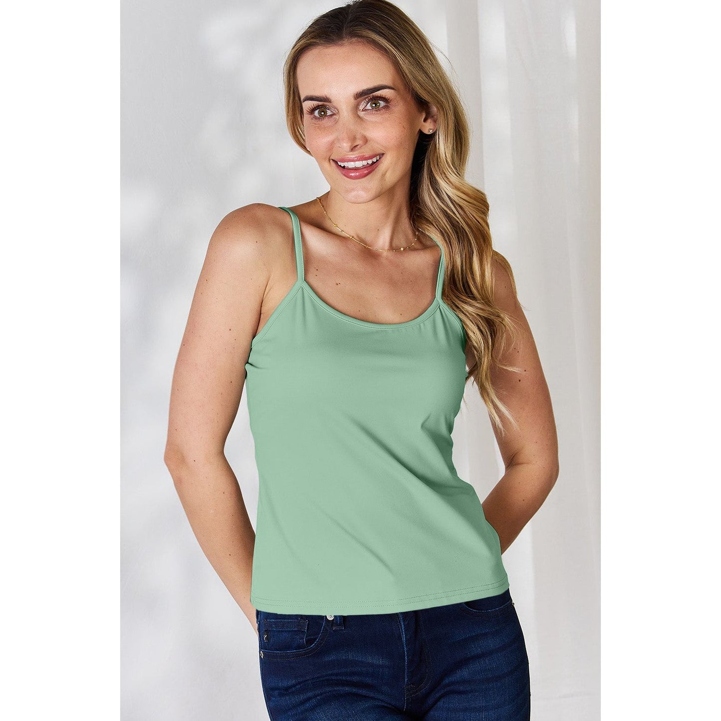 Basic Bae Full Size Round Neck Slim Cami