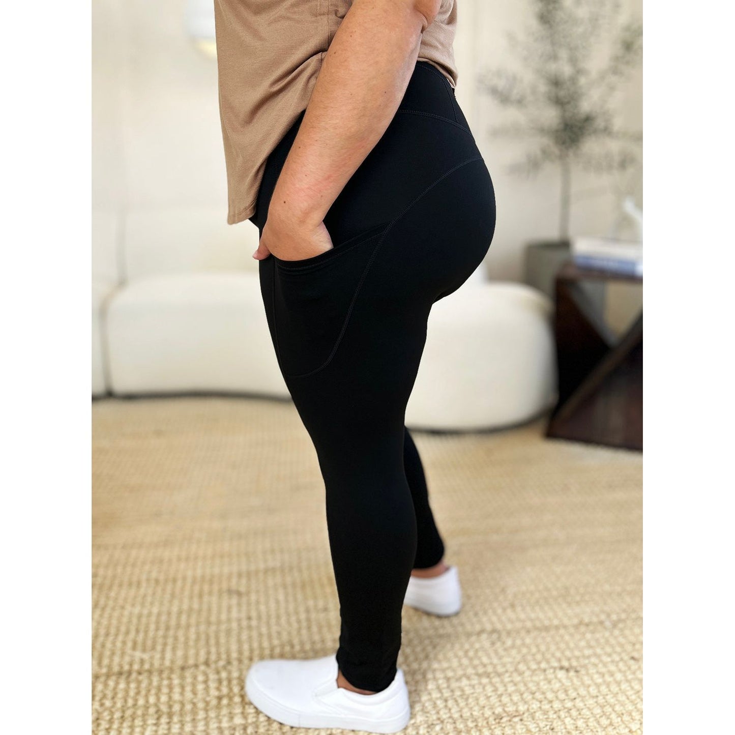 Wide Waistband Sports Leggings