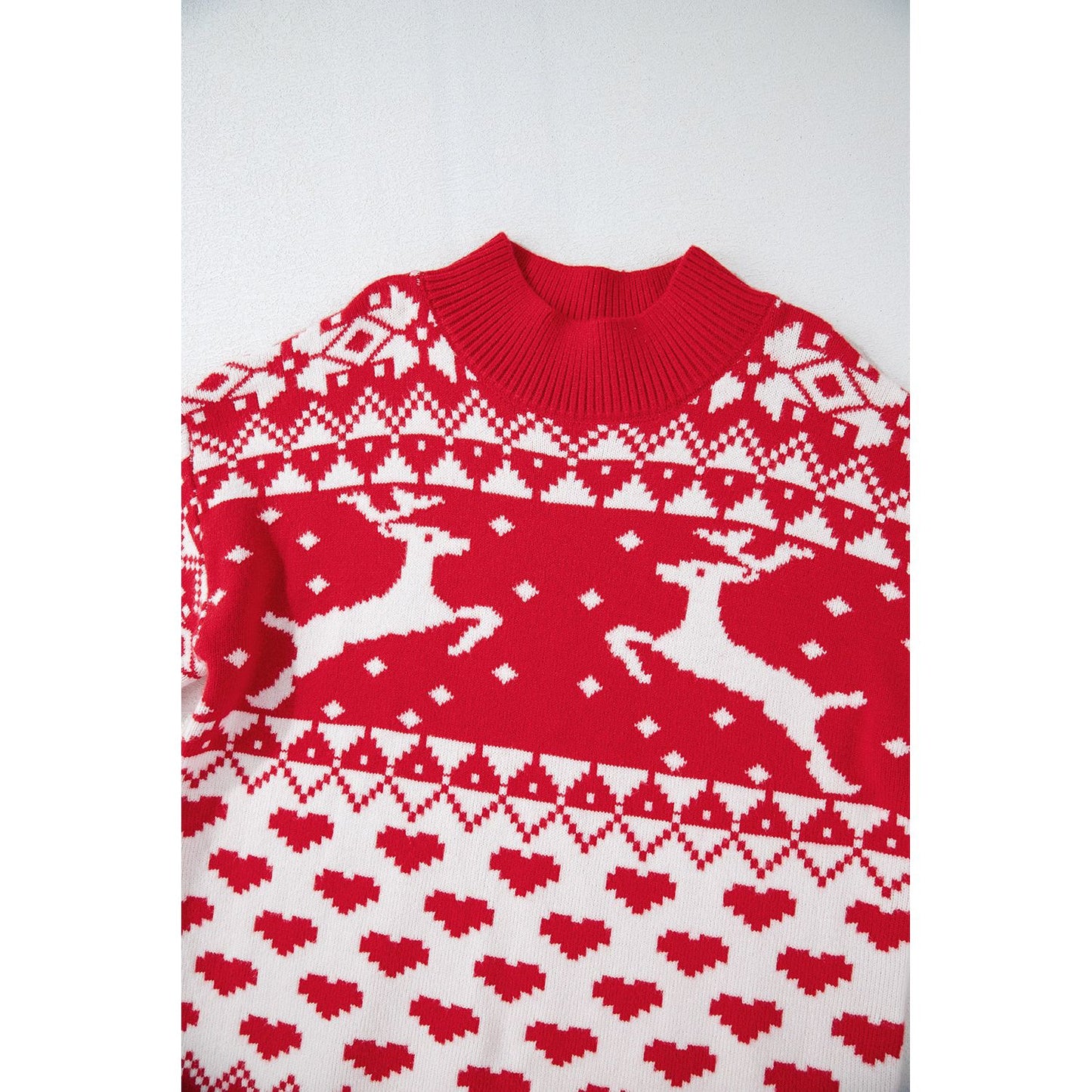 Christmas Element Turtleneck Long Sleeve Sweater