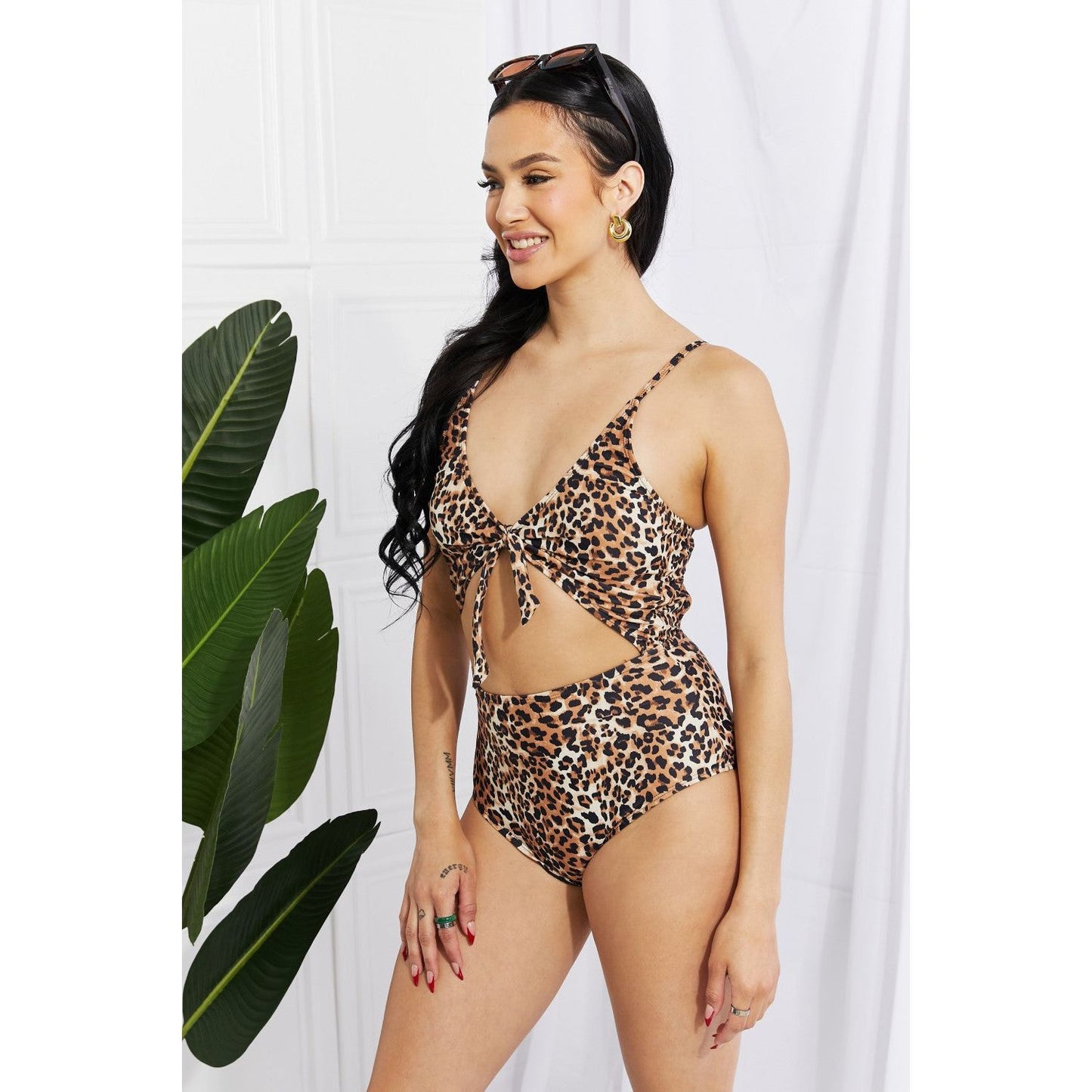 Marina West Swim Lost At Sea Cutout One-Piece Swimsuit