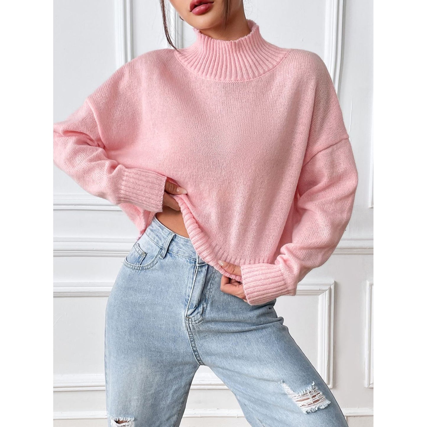 Turtleneck Long Sleeve Sweater