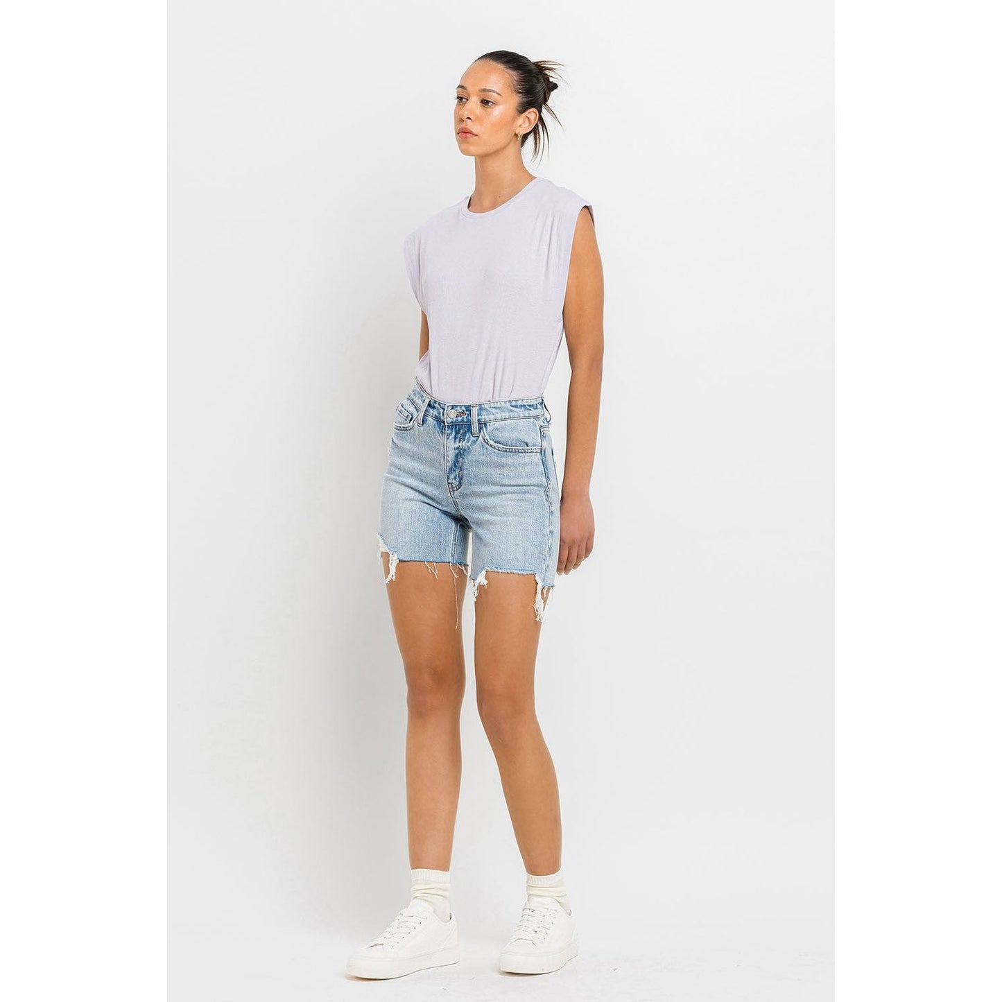 Vervet by Flying Monkey High Rise Denim Shorts