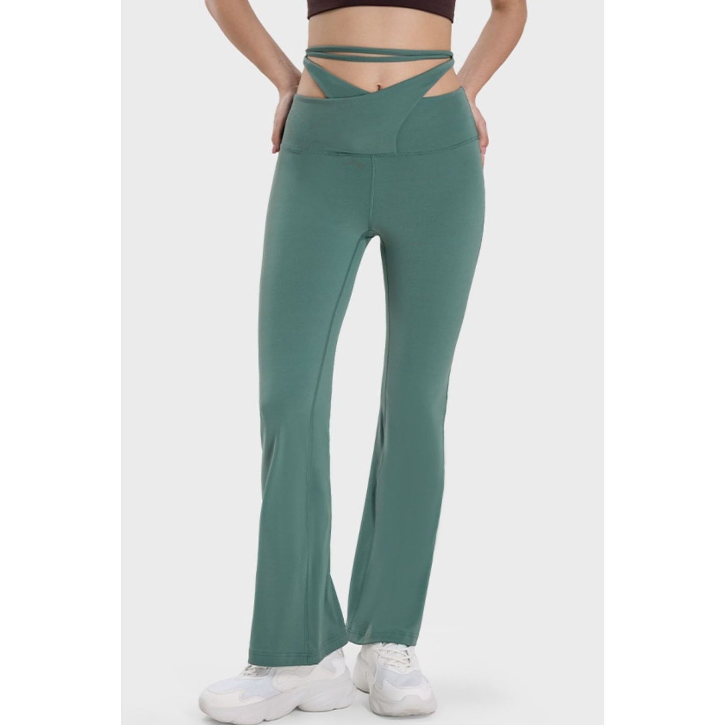 Millennia Tied Mid-Rise Waist Active Pants