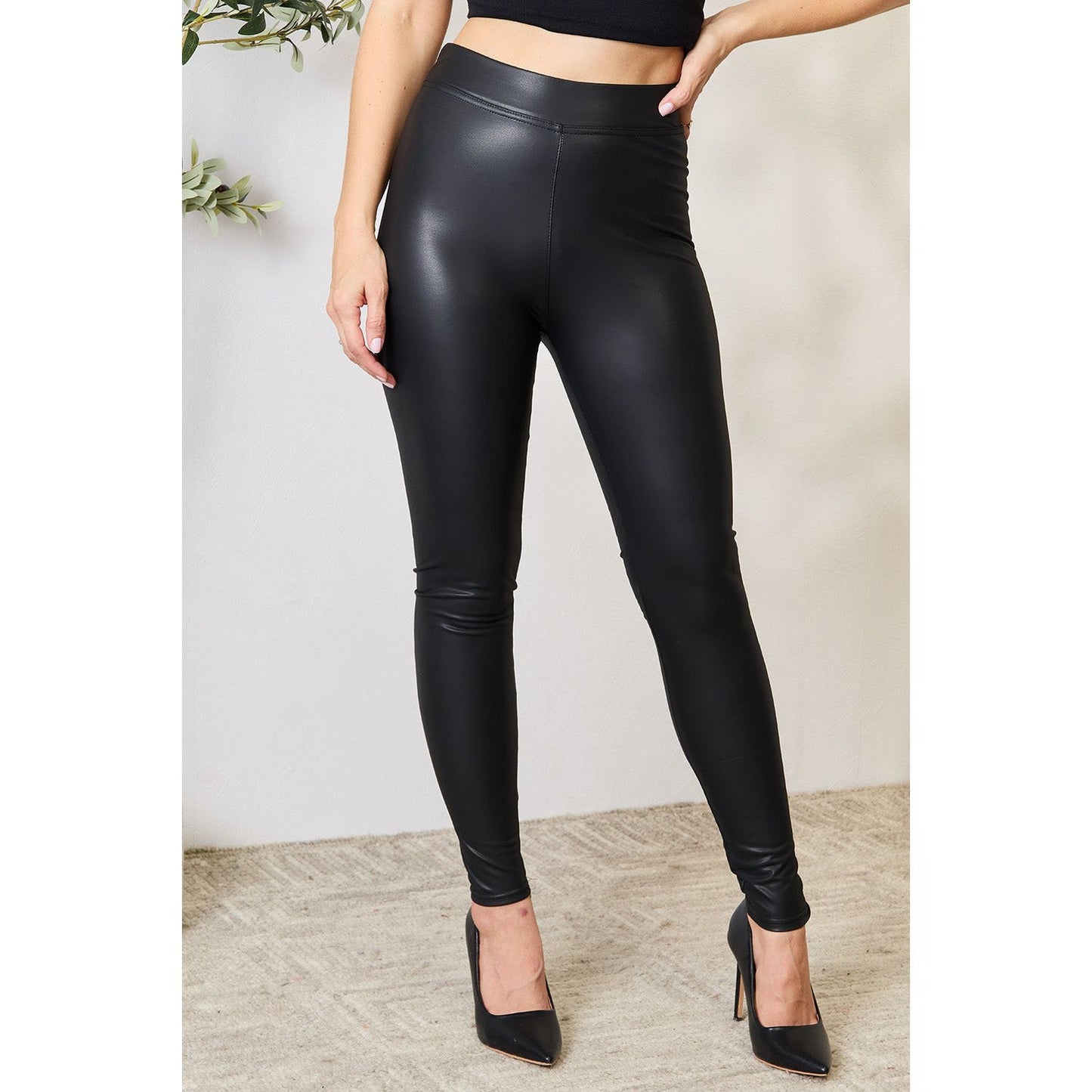 e.Luna Full Size High Waist Skinny Pants