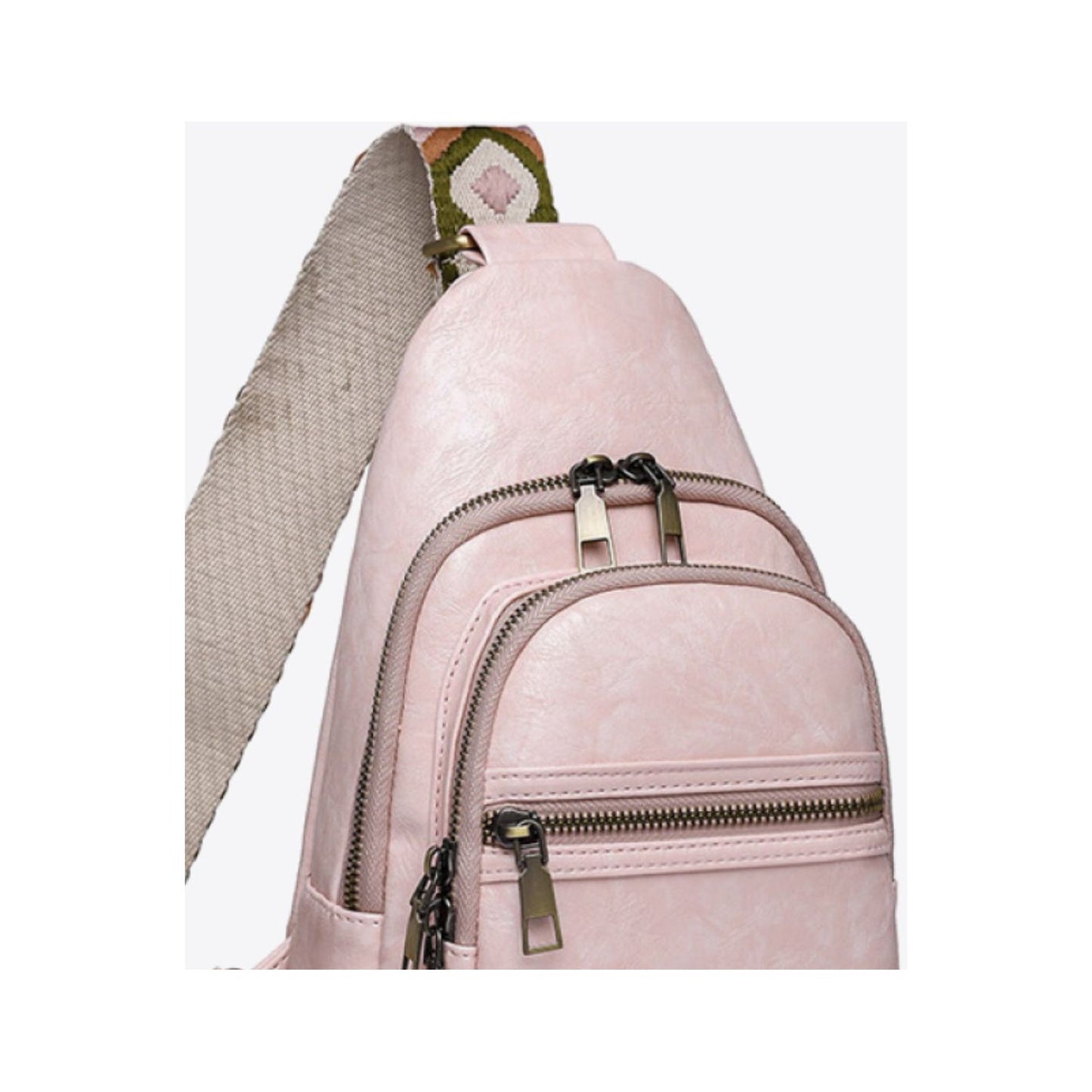 Adored It's Your Time PU Leather Sling Bag