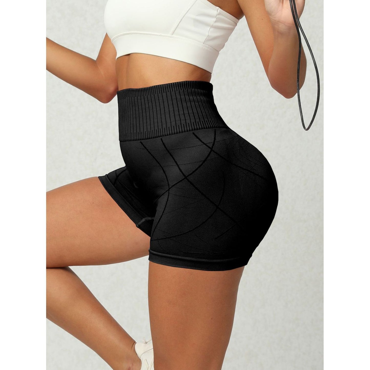 High Waist Active Shorts