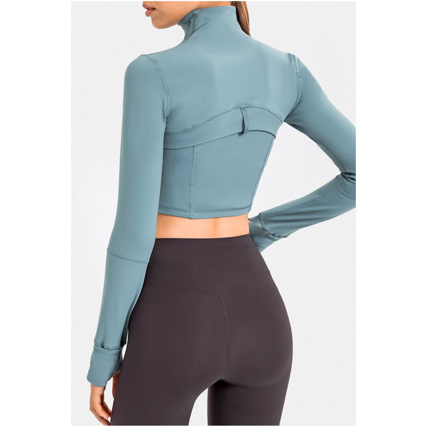 Zip Front Cropped Sports Jacket