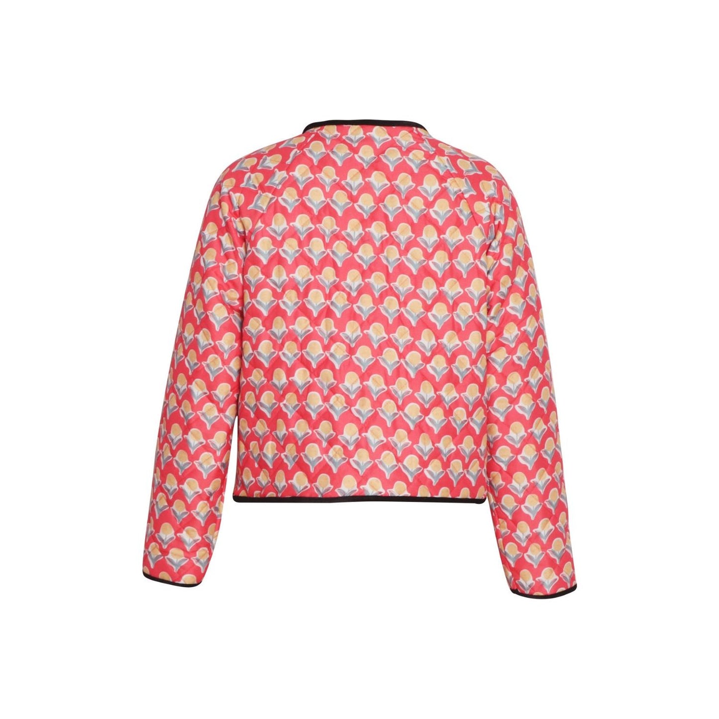 Tied Printed Long Sleeve Jacket